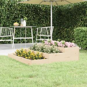 VidaXL Plantenbak 107x107x27 cm massief grenenhout