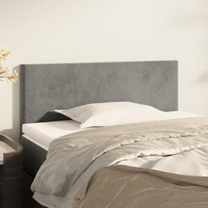 VidaXL Hoofdbord 80x5x78/88 cm fluweel lichtgrijs