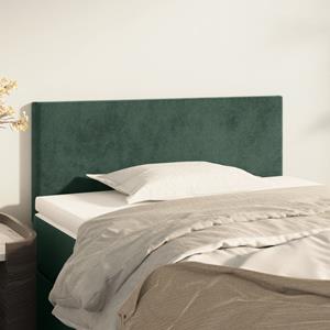 VidaXL Hoofdbord 80x5x78/88 cm fluweel donkergroen