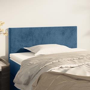 VidaXL Hoofdbord 80x5x78/88 cm fluweel donkerblauw