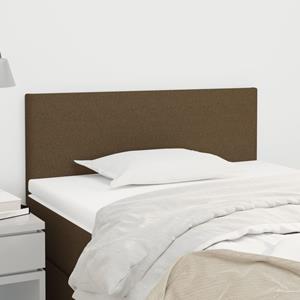VidaXL Hoofdbord 100x5x78/88 cm stof donkerbruin