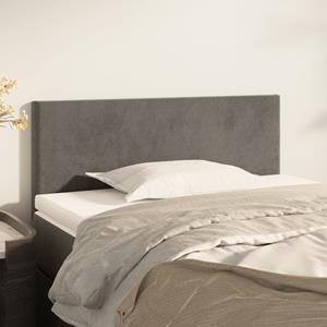 VidaXL Hoofdbord 100x5x78/88 cm fluweel donkergrijs