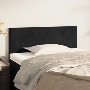 VidaXL Hoofdbord 100x5x78/88 cm fluweel zwart