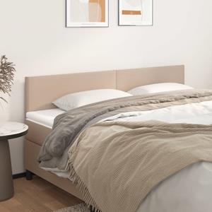 VidaXL Hoofdborden 2 st 80x5x78/88 cm kunstleer cappuccinokleurig 8720287146612