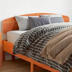 VidaXL Hoofdbord 150 cm massief grenenhout wasbruin