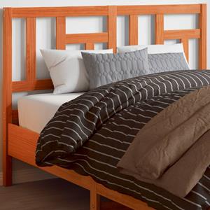 VidaXL Hoofdbord 135 cm massief grenenhout wasbruin