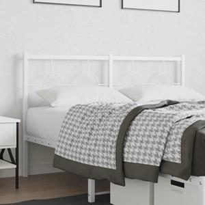 VidaXL Hoofdbord 140 cm metaal wit