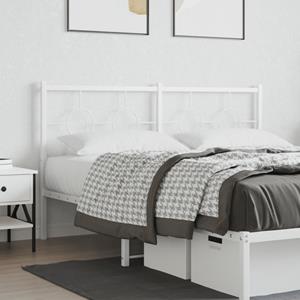 VidaXL Hoofdbord 160 cm metaal wit