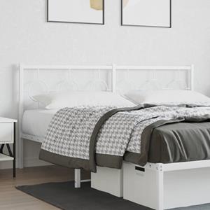 VidaXL Hoofdbord 180 cm metaal wit