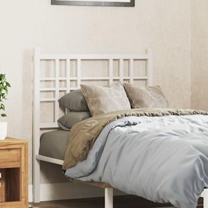 VidaXL Hoofdbord 75 cm metaal wit