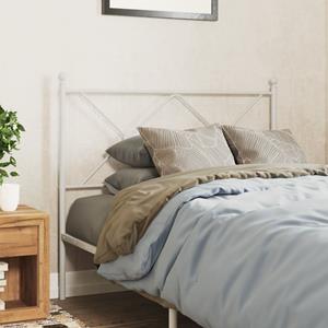 VidaXL Hoofdbord 107 cm metaal wit