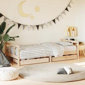 VidaXL Kinderbedframe 90x200 cm massief grenenhout