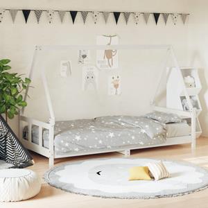 VidaXL Kinderbedframe 90x190 cm massief grenenhout wit