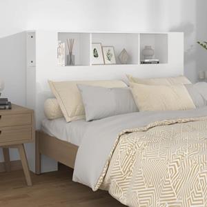 VidaXL Hoofdbordkast 140x18,5x104,5 cm wit