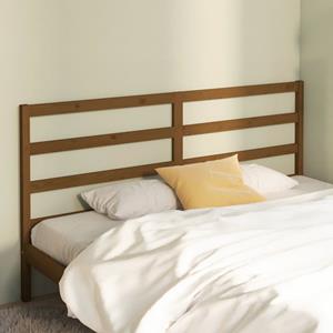 VidaXL Hoofdbord 206x4x100 cm massief grenenhout honingbruin