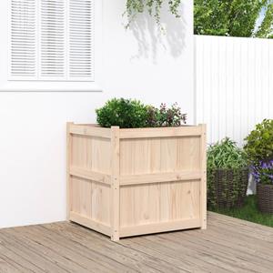 VidaXL Plantenbak 70x70x70 cm massief grenenhout