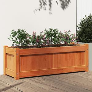 VidaXL Plantenbak 90x31x31 cm massief grenenhout wasbruin