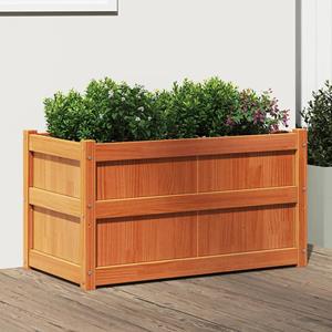 VidaXL Plantenbak 90x50x50 cm massief grenenhout wasbruin