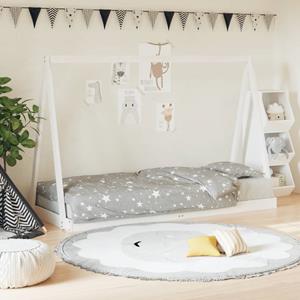 VidaXL Kinderbedframe 80x200 cm massief grenenhout wit