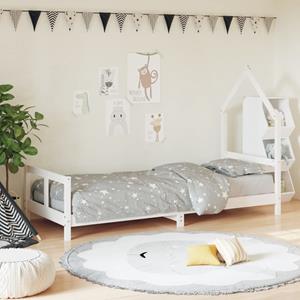 VidaXL Kinderbedframe 80x200 cm massief grenenhout wit