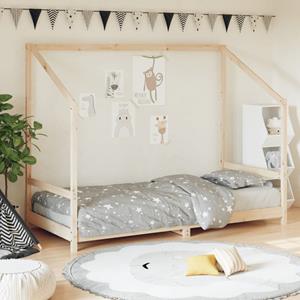 VidaXL Kinderbedframe 90x200 cm massief grenenhout
