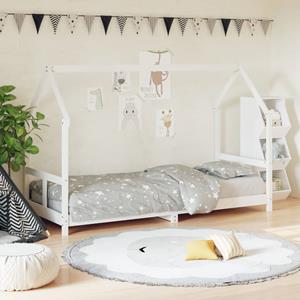 VidaXL Kinderbedframe 80x200 cm massief grenenhout wit