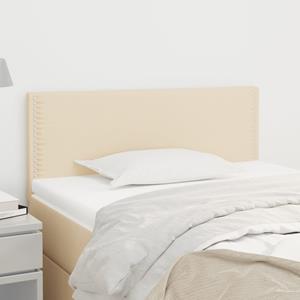 VidaXL Hoofdbord 80x5x78/88 cm stof crèmekleurig