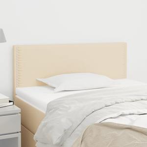 VidaXL Hoofdbord 90x5x78/88 cm stof crèmekleurig