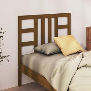 VidaXL Hoofdbord 81x4x100 cm massief grenenhout honingbruin