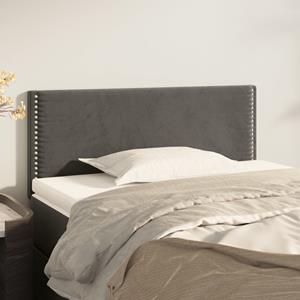 VidaXL Hoofdbord 90x5x78/88 cm fluweel donkergrijs