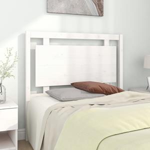 VidaXL Hoofdbord 105,5x4x100 cm massief grenenhout wit