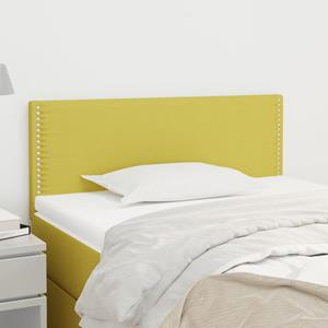 VidaXL Hoofdbord 100x5x78/88 cm stof groen