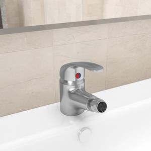 VIDAXL Badezimmer Bidet Mischbatterie Nickelfarben 13x12 Cm