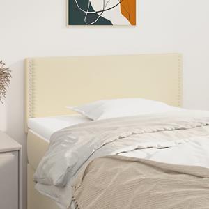 VidaXL Hoofdbord 100x5x78/88 cm kunstleer crèmekleurig