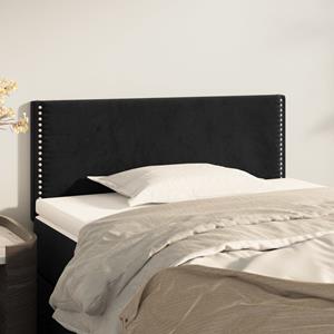 VidaXL Hoofdbord 100x5x78/88 cm fluweel zwart