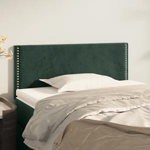 VidaXL Hoofdbord 100x5x78/88 cm fluweel donkergroen