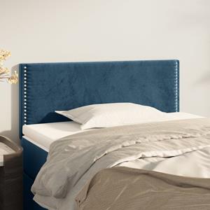 VidaXL Hoofdbord 100x5x78/88 cm fluweel donkerblauw
