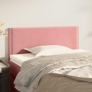 VidaXL Hoofdbord 100x5x78/88 cm fluweel roze