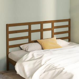 VidaXL Hoofdbord 186x4x104 cm massief grenenhout honingbruin