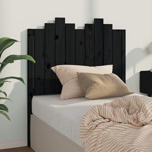 VidaXL Hoofdbord 96x4x110 cm massief grenenhout zwart