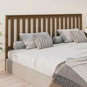VidaXL Hoofdbord 206x6x101 cm massief grenenhout honingbruin