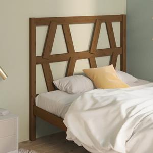 VidaXL Hoofdbord 96x4x100 cm massief grenenhout honingbruin