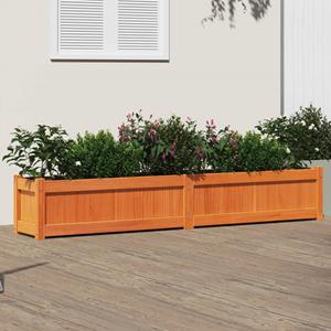 VidaXL Plantenbak 180x31x31 cm massief grenenhout wasbruin