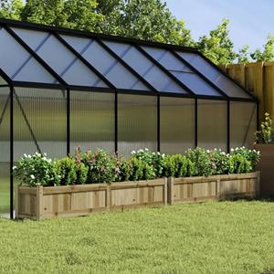 VidaXL Plantenbakken 2 st cm geïmpregneerd hout