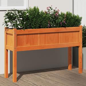VidaXL Plantenbak met poten 110x31x70 cm grenenhout wasbruin