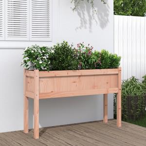 VidaXL Plantenbak met poten 110x31x70 cm massief douglashout