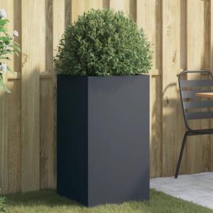 VidaXL Plantenbak 42x38x75 cm koudgewalst staal antracietkleurig