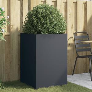 VidaXL Plantenbak 52x48x75 cm koudgewalst staal antracietkleurig