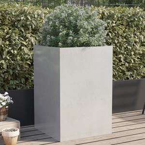VidaXL Plantenbak 52x48x75 cm roestvrij staal zilverkleurig