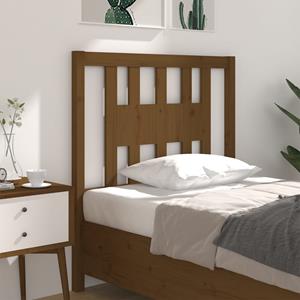 VidaXL Hoofdbord 81x4x100 cm massief grenenhout honingbruin